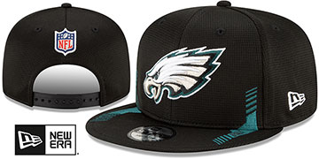 Eagles '2021 NFL SIDELINE HOME SNAPBACK' Black Hat by New Era