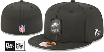 Eagles '2025 HOT WEATHER NFL SIDELINE' Black Fitted Hat by New Era