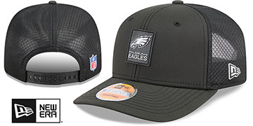 Eagles 2025 HOT WEATHER NFL SIDELINESNAPBACK Black Hat by New Era