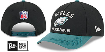 Eagles 2025 NFL DRAFT ONSTAGE M-CROWN SNAPBACK Black-Green Hat by New Era