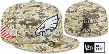 Eagles 2025 SALUTE-TO-SERVICE Digital Desert Storm Fitted Hat by New Era