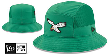 Eagles 2026 NFL HISTORIC SIDELINE BUCKET Green Hat by New Era