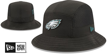 Eagles 2026 NFL SIDELINE BUCKET Black Hat by New Era