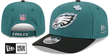 Eagles 2026 PRECURVED NFL DRAFT STRETCH-SNAP Green-Black Hat by New Era