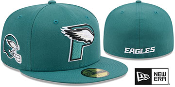 Eagles 'DECEPTOR' Green Fitted Hat by New Era