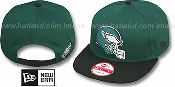 Eagles 'GOAL LINE SNAPBACK' Green-Black Adjustable Hat by New Era