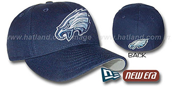 Eagles Navy-Columbia Fitted Hat by New Era