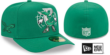 Eagles NFL CARTOON  A-FRAME Kelly Fitted Hat by New Era