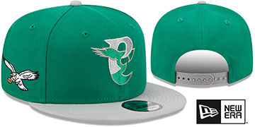 Eagles NFL LIGATURE SNAPBACK Green-Grey Hat by New Era