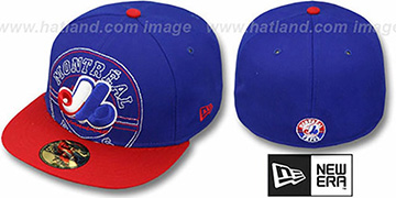 Expos NEW MIXIN Royal-Red Fitted Hat by New Era
