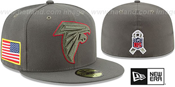Falcons '2017 SALUTE-TO-SERVICE' Green Fitted Hat by New Era
