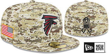 Falcons 2025 SALUTE-TO-SERVICE Digital Desert Storm Fitted Hat by New Era
