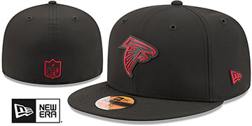 Falcons 2026 NFL SIDELINE Black Fitted Hat by New Era