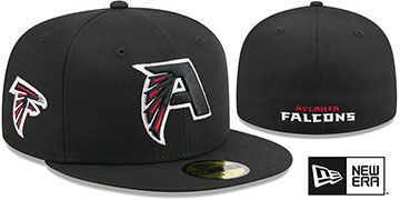Falcons DECEPTOR Black Fitted Hat by New Era