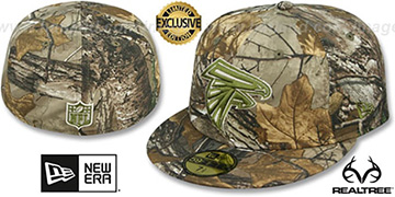 Falcons NFL TEAM-BASIC Realtree Camo Fitted Hat by New Era