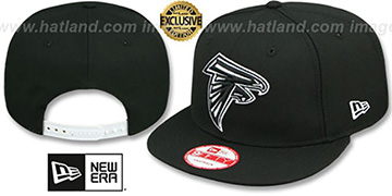 Falcons TEAM-BASIC SNAPBACK Black-White Hat by New Era