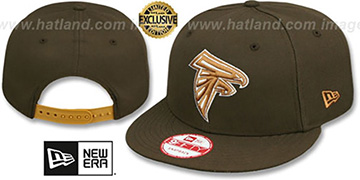 Falcons TEAM-BASIC SNAPBACK Brown-Wheat Hat by New Era