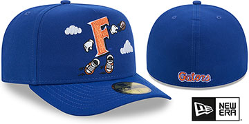 Florida NCAA CARTOON  A-FRAME Royal Fitted Hat by New Era