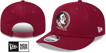 Florida State LOW-CROWN TEAM-BASIC SNAPBACK Burgundy Hat by New Era