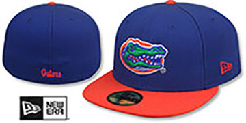 Florida TEAM-BASIC Royal-Orange Fitted Hat by New Era
