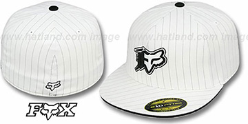 Fox 'VIP STRIPE' White 210 Fitted Hat by Flexfit