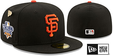 Giants 2010 LOGO-HISTORY Black Fitted Hat by New Era