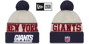 Giants 2023 HISTORIC SIDELINE Knit Beanie Hat by New Era