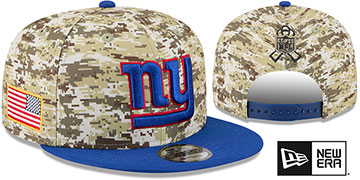 Giants 2025 SALUTE-TO-SERVICE SNAPBACK Desert Storm-Royal Hat by New Era