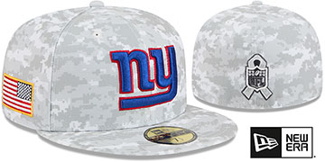 Giants 2025 SALUTE-TO-SERVICE Snow White Digital Fitted Hat by New Era