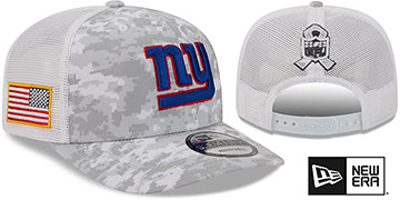 Giants 2025 SALUTE-TO-SERVICE TRUCKER SNAPBACK Snow White Digital Hat by New Era
