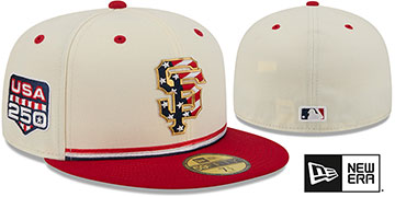 Giants 2026 JULY 4TH STARS N STRIPES Fitted Hat by New Era