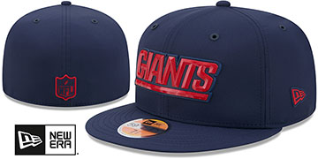 Giants 2026 NFL HISTORIC SIDELINE Navy Fitted Hat by New Era