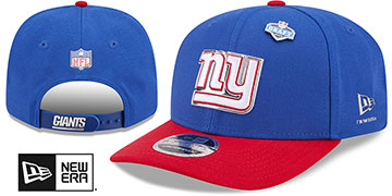 Giants 2026 PRECURVED NFL DRAFT STRETCH-SNAP Royal-Red Hat by New Era