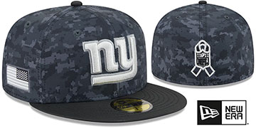 Giants 2026 SALUTE-TO-SERVICE Dark Digital Camo-Black Fitted Hat by New Era
