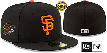 Giants 'AMERICA 250 SIDE-PATCH' Black Fitted Hat by New Era