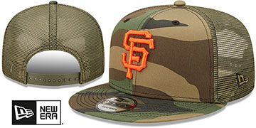 Giants 'ARMY CAMO TRUCKER' Hat by New Era