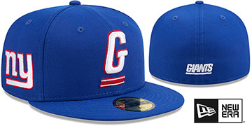 Giants DECEPTOR Royal Fitted Hat by New Era