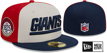 Giants HISTORIC SIDELINE PINWHEEL Fitted Hat by New Era