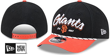 Giants TEAM LOYAL M-CROWN SNAPBACK Black-Orange Hat by New Era