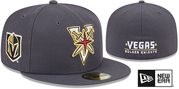 Golden Knights DECEPTOR Grey Fitted Hat by New Era