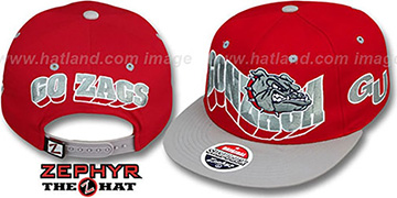 Gonzaga 2T FLASHBACK SNAPBACK Red-Grey Hat by Zephyr