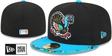 GreenJackets 2026 COPA DE LA DIVERSION Black-Blue Fitted Hat by New Era