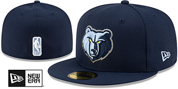 Grizzlies NBA TEAM-BASIC Navy Fitted Hat by New Era