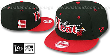Heat CLASSIC-TAG SNAPBACK Black-Red Adjustable Hat by New Era
