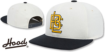 Hood LONG BEACH SNAPBACK White-Black Hat