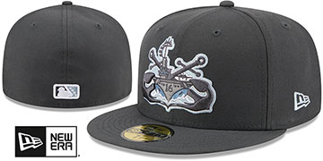 Hooks Ponies 2026 THEME NIGHT Charcoal Fitted Hat by New Era