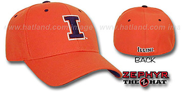 Illinois DH Orange Fitted Hat by ZEPHYR