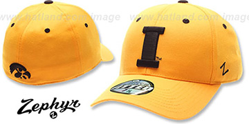 Iowa DH Gold Fitted Hat by Zephyr