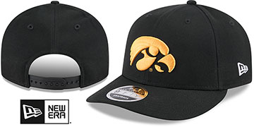 Iowa LOW-CROWN TEAM-BASIC SNAPBACK Black Hat by New Era