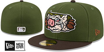 IronPigs 2026 THEME NIGHT Olive-Brown Fitted Hat by New Era